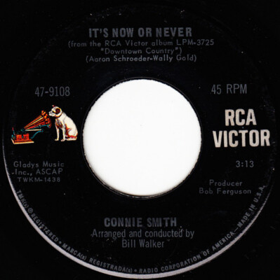 Connie Smith - It's Now Or Never / I'll Come Runnin' (7'', Single)