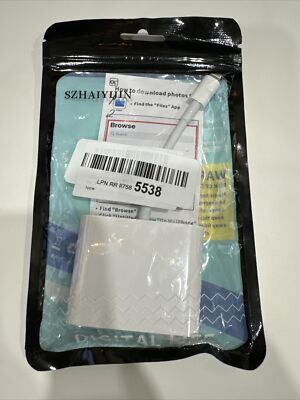 SZHAIYIJIN SD Card Reader for iPhone Memory Card Reader with USB Camera Adapter