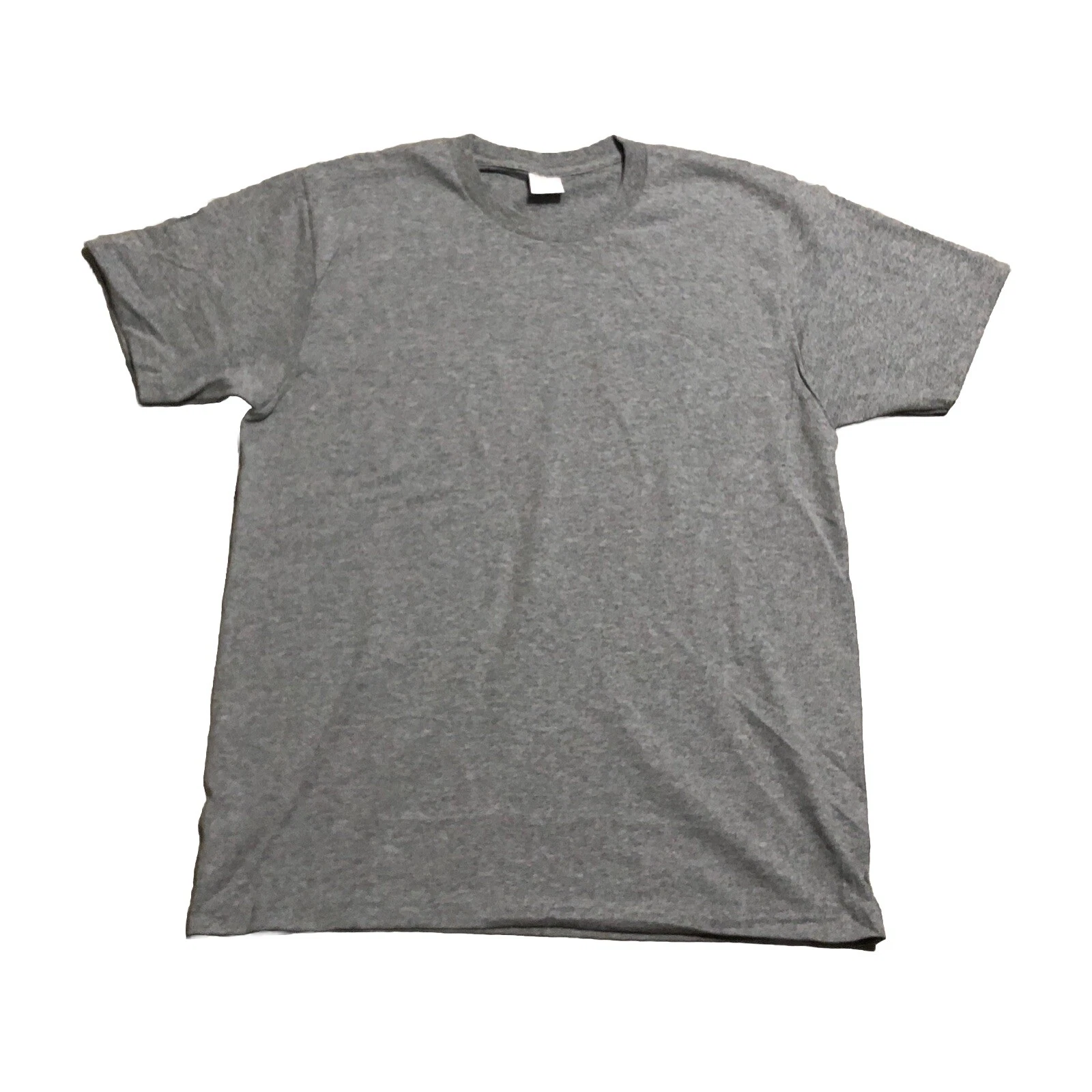 T shirt uni homme Supreme gris bruyère pré rétréci manches courtes taille L