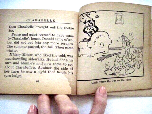 1938 Children's Book "Walt Disney's Story of Clarabelle Cow" w/ Donald Duck * - Picture 11 of 12