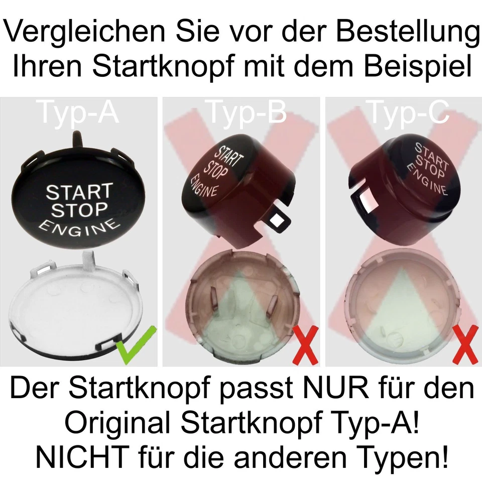Start Stop Knopf schwarz passend für BMW E90 E91 E92 E60 E70 E71 E83 E84 E87 E89 - Bild 2 von 4