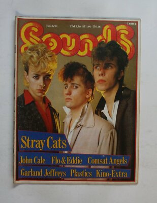 German Sounds Magazine June 1981 Stray Cats John Cale Comsat Angels Plastics