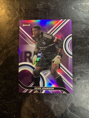 2022 Topps Finest MLS Purple Refractor /250 #31 Sean Johnson NYCFC USMNT 