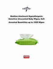 Medline Aloetouch Sensitive Unscented Baby Wet Wipes MSC263153H FREE SHIPPING 