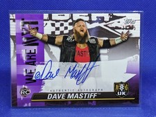 2021 Topps WWE NXT We Are NXT Auto Dave Mastiff #A-DM Auto PURPLE ***39/75***