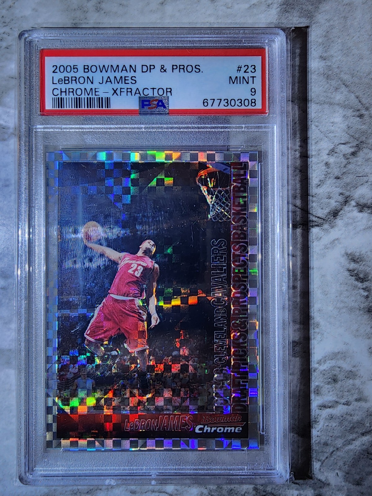 2005-06 Bowman Draft Picks & Prospects - Chrome X-Fractor #23 LeBron James /150