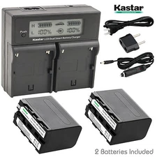 Kastar Battery Charger for Sony NP-F330 NP-F550 NP-F750 NP-F960 LED Video Light