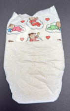 Vintage Pampers Diaper 90s 1992 Baby Babies on Clouds Newborn Size