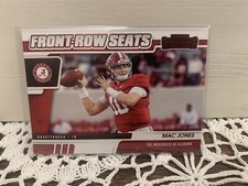 2021 Panini Contenders Draft MAC JONES RC Front Row Seats QB Red Foil Insert