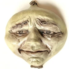 Onion Wall Sculpture, Handmade Original Artwork Home Decor, Indoors or Outdoors