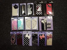 CLAIRE'S bling cell phone case iPhone 5 - pearls, hearts, bows,BFF,NAIL SET,