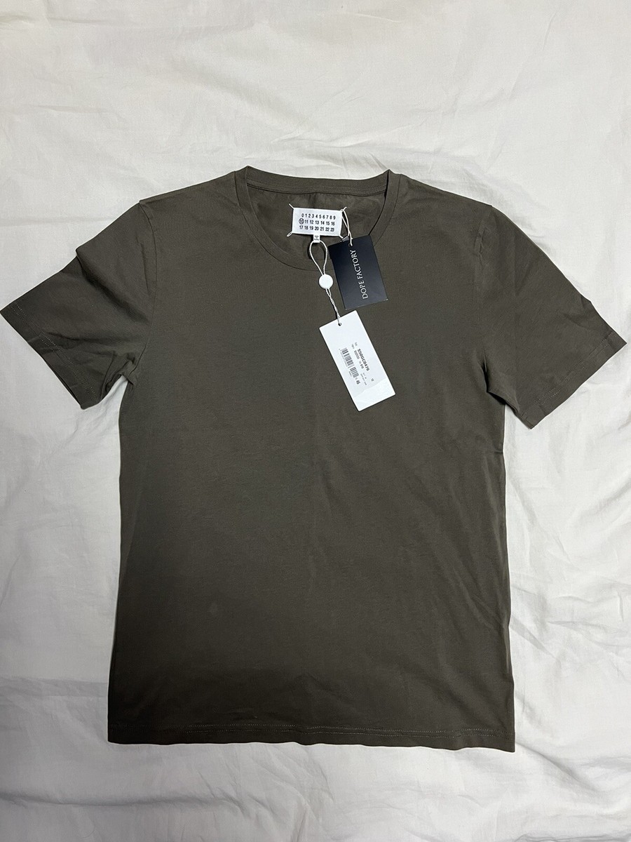 Tシャツ・カットソー MAISON MARGIELA Men T Shirts S67GC0029S24607621 Green Maison Margiela Garment Dyed Tee Shirt Olive Green | eBay