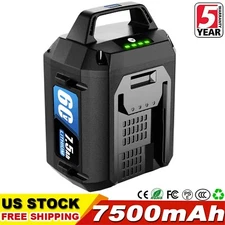 60V 7.5ah Replacement Battery For Toro 60V Flex-Force 88620 88675 L108 L324 L135