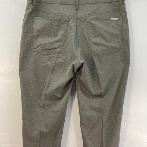 Dunning Golf Pants Mens 36 x 32 Gray Flat Front Stretch Performance Chinos - Picture 6 of 13