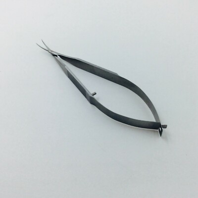 stainless steel Curved Capsulotomy Scissor 12.5cm ophthalmic surgical isntrument