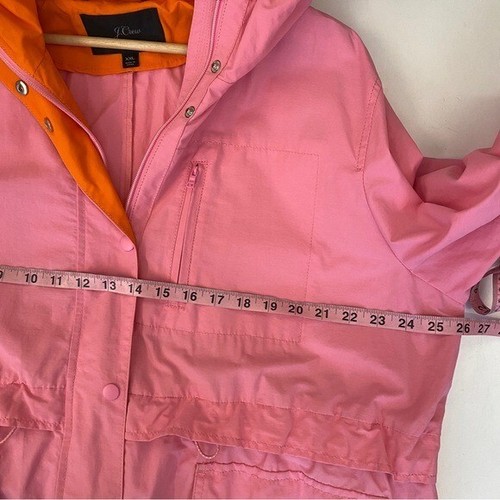 J. Crew || Perfekte Übergangsjacke Parka Color Block Rosa Orange XXL - Bild 6 von 8