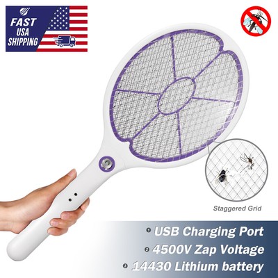 2pack YT Handheld High Voltage 3-layer Grid Insect Swatters Zappers Instant Kill