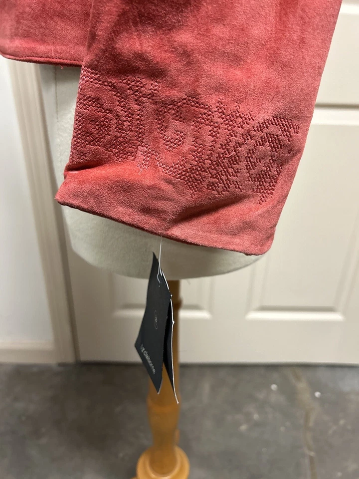 Blazer de gamuza Liz Claiborne 10P color coral nuevo con etiquetas Foto 4 de 4