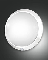 Fabas Luce AußEn-Deckenleuchte Armilla E27 Ø300Mm IP44 Weiß Bewegungsmelder