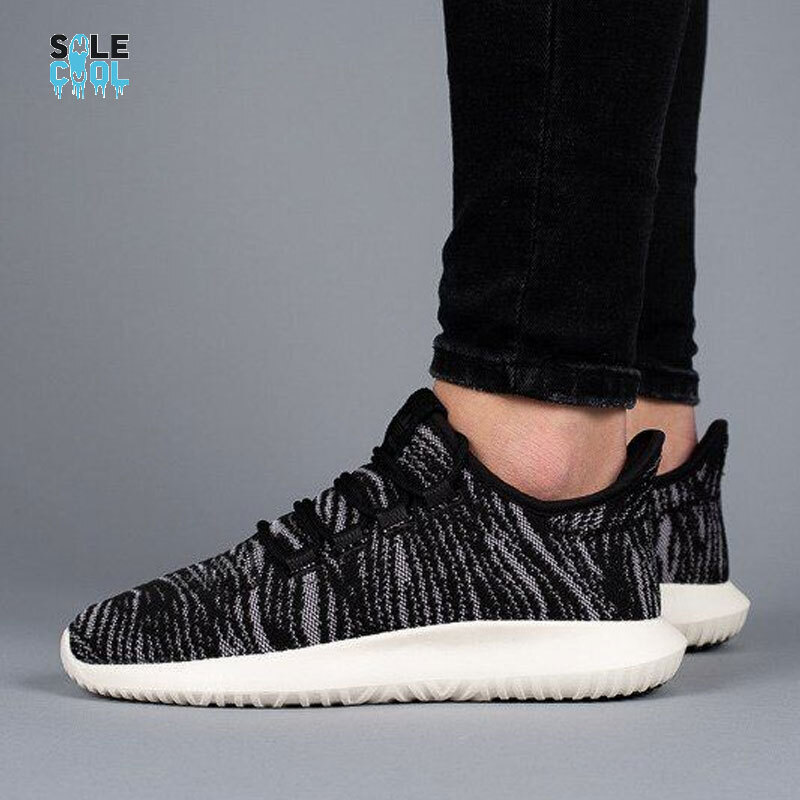 ADIDAS Tubular Shadow Running Shoes Black White Zebra Stripe