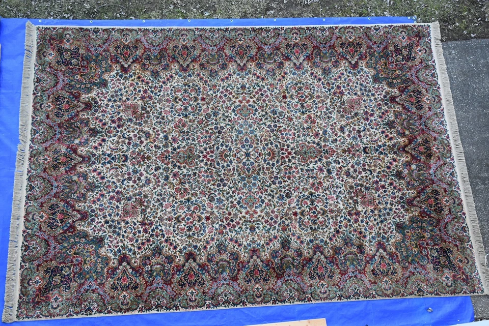 KARASTAN 700-742 Floral Kirman Rug WOOL Pile Made in USA 10x14 Nice #Kar1410 - Image 2 of 4