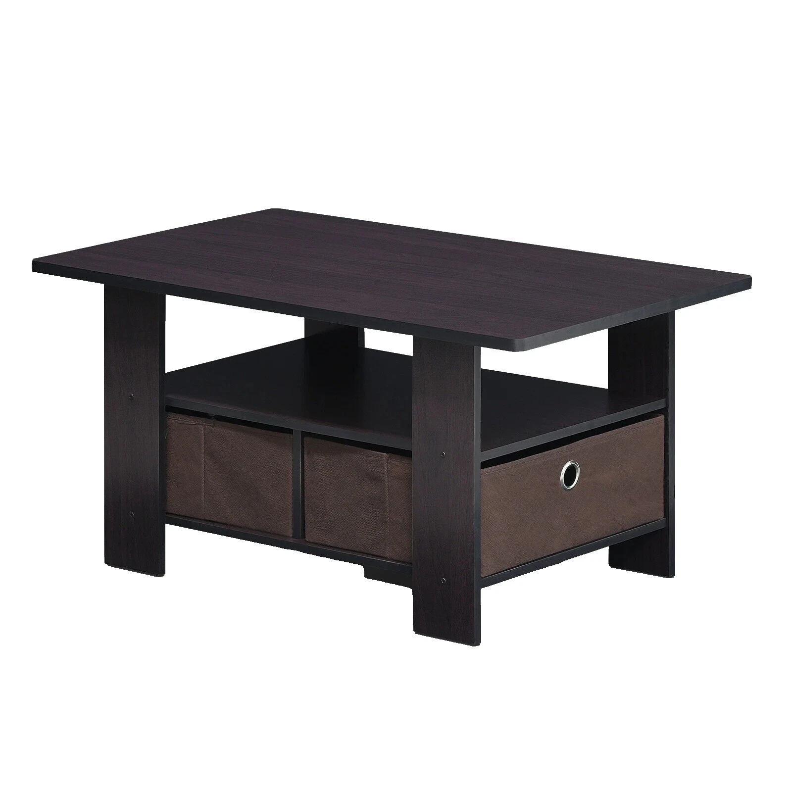 Wood Rectangular Coffee Table Tables
