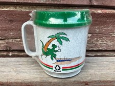 VTG SINCLAIR DINOSAUR Hot Spring 12 Oz Thermo Plastic Coffee Cup NOS SEALED #2