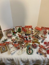 Lot 2 - Vintage Christmas ornaments / crafts new old stock Commodore Taiwan
