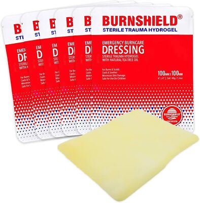 GARZA IDROGEL MEDICAZIONE PER BRUCIATURE - 10x10cm - Conf.10pz - Foto 10