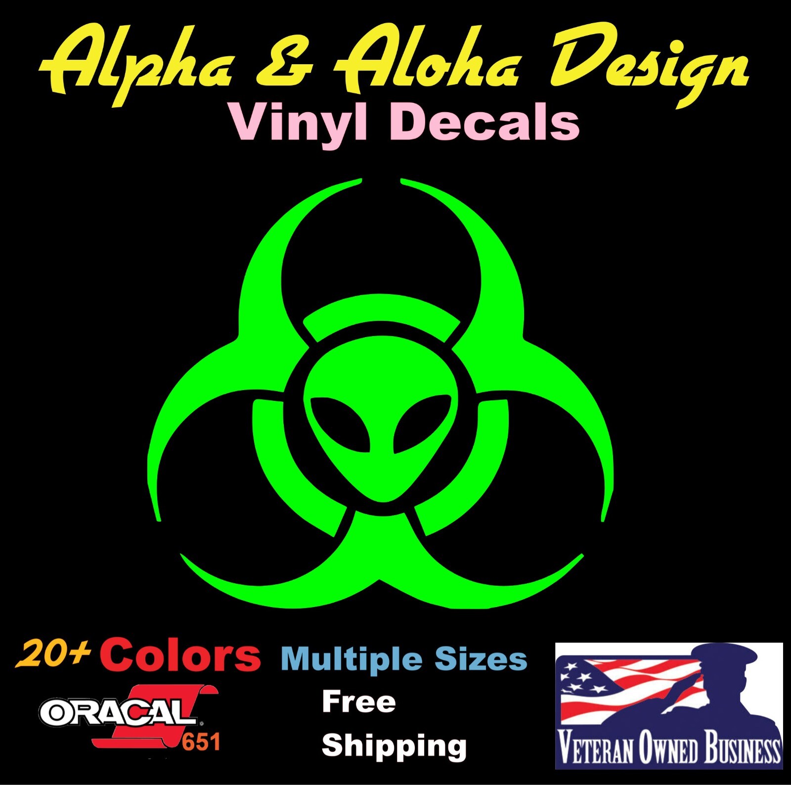 Biohazard Alien Head Bio Decal Sticker Window VINYL DECAL Car Laptop | eBay