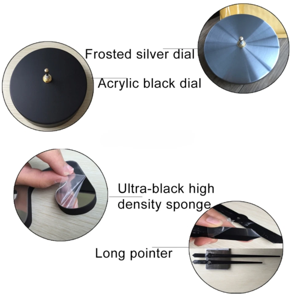 ✅ BIG 130cm 特大时钟‼️DIY 3D Numbers Wall Clock for Living Room 客廳 Aesthetic Modern - Image 4 of 4