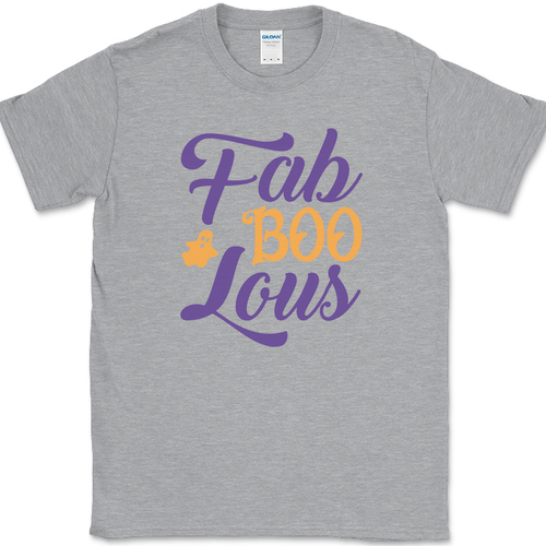 Fab Boo Lous T-Shirt Funny Humor Halloween Ghost Spooky Costume Tee - Picture 2 of 10