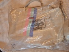 Nwt Vineyard Vines Tri Stripe Weekender Canvas Lg Bag 