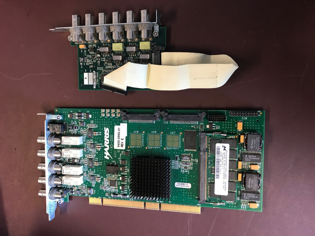 Harris XD-200 9400-0956-01 REV E PCI Video Board with 9400-0959
