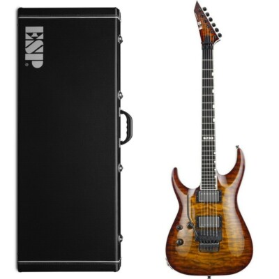 ESP E-II Horizon FR-II LH Tiger Eye Sunburst Left-Handed Guitar + Case B-Stock
