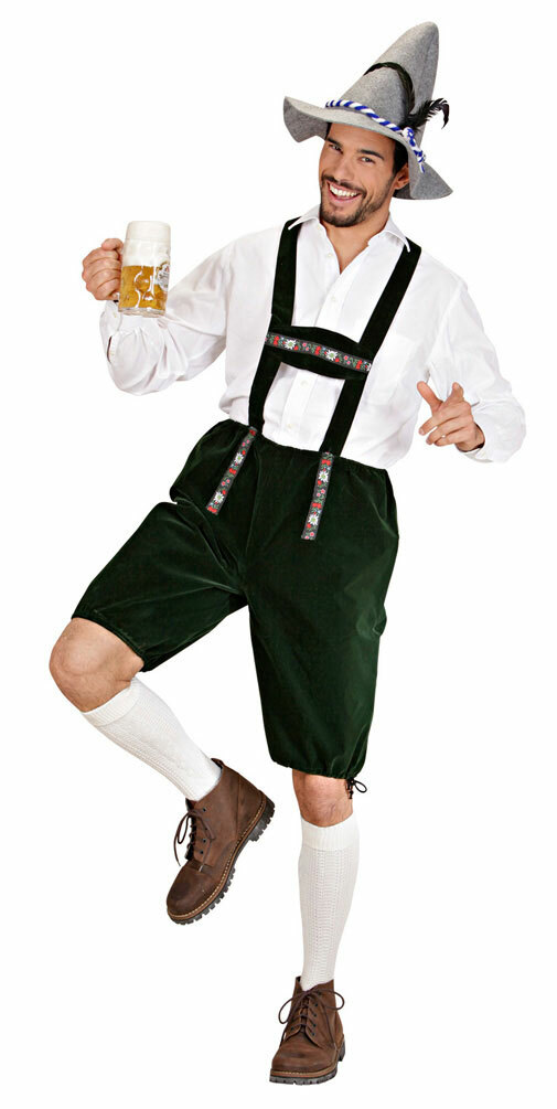 Lederhose Herren Für Oktoberfest - Authentische Trachtenhose Kurz