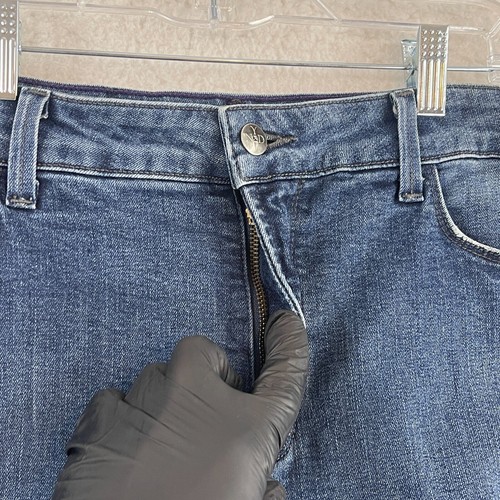 NYDJ Blue Denim Lorena Boyfriend Fit Jeans Womens Casual High-Rise Size 16W - Picture 5 of 19