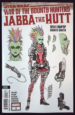 STAR WARS BOUNTY HUNTERS JABBA THE HUTT #1 2nd Print Design Variant New Bagged