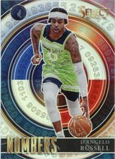 2021  Panini Select Numbers #33 D'Angelo Russell Numbers