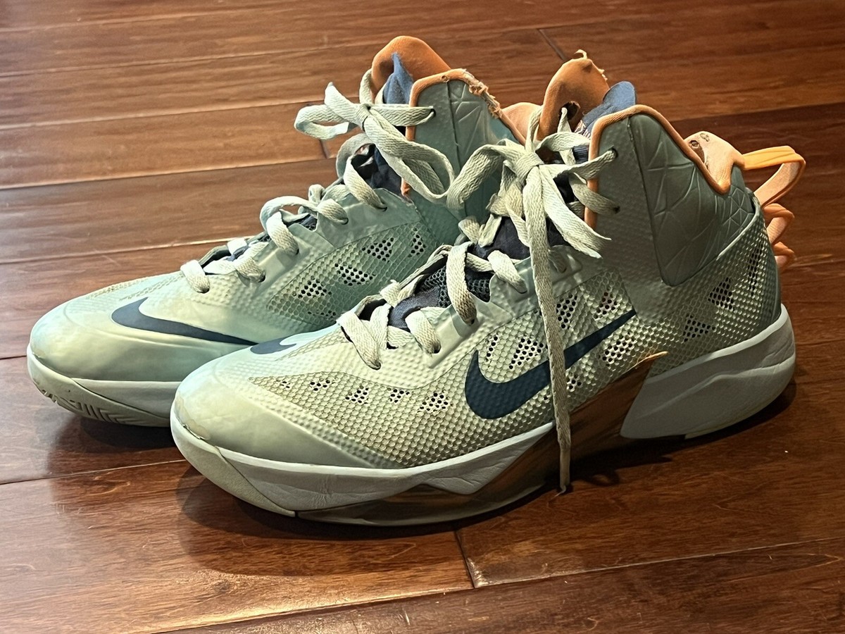 Nike 615896 401 Mens Zoom Hyperfuse Green Orange Athletic