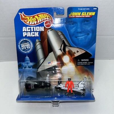Hot Wheels Action Pack JOHN GLEN NASA Mission STS-95 Mercury Space Shuttle