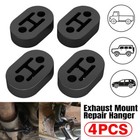 4x Universal Exhaust Mount Repair Hanger Bracket Heavy Duty Rubber Replacement