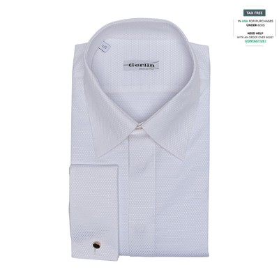 Italienische Luxus Gerlin Hemd Weiß Jacquard Baumwolle 5A Zilli