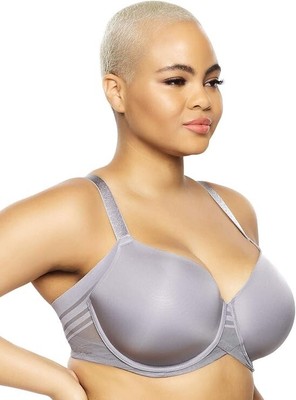 Paramour Marvelous Side Smoothing T-Shirt Bra Sleet Size 34DD Style 245033