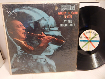 WOODY HERMAN SEXTET At The Roundtable Shrink OG 1959 Roulette R25067 DG 1P LP 