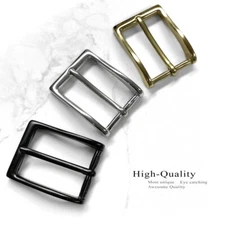 Dress Belt Buckle Solid Brass Buckle fit's 1-1/8"(30mm) Wide Silver or Gold