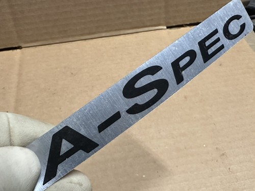 Adesivo decalcomania vintage 5-1/2" metallizzato Acura A-Spec NOS Racing TSX RSX TL MDX - Foto 2 di 4