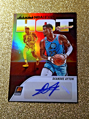 2023-24 Panini NBA Hoops Hot Signatures DeAndre Ayton Autograph