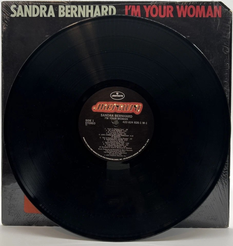 SANDRA BERNHARD "I'm Your Woman" LP 1985 Mercury ‎– 824 826-1 Shrink w/ Hype UC Foto 3 de 4