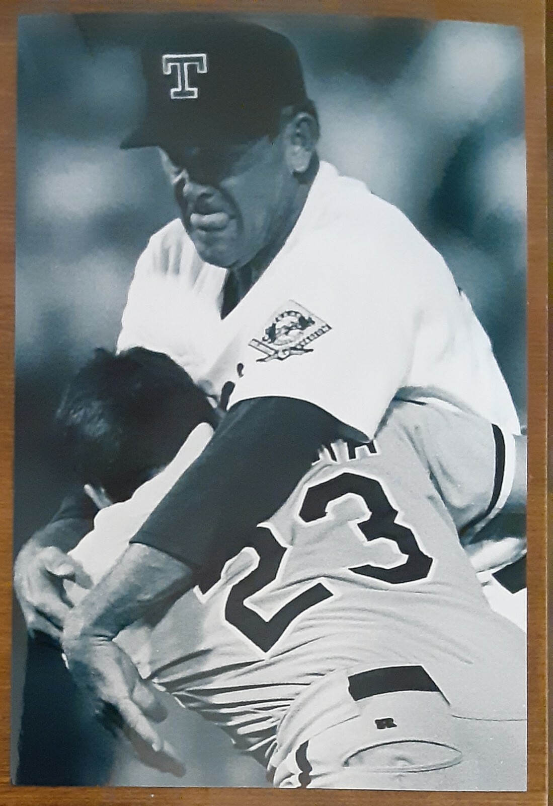 Nolan Ryan Rangers Robin Ventura White Sox Baseball 4x6 Game Photo Picture  Card | eBay